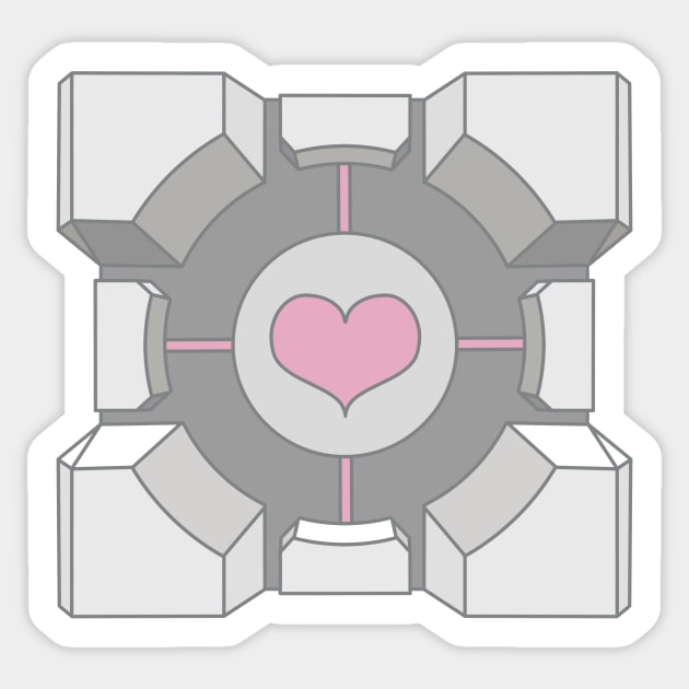 Companion Cube Sticker by TASCHE